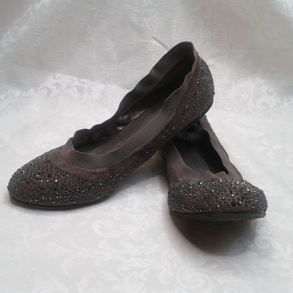 Mossimo Supply Co. Gray Studded Flats. 5.5